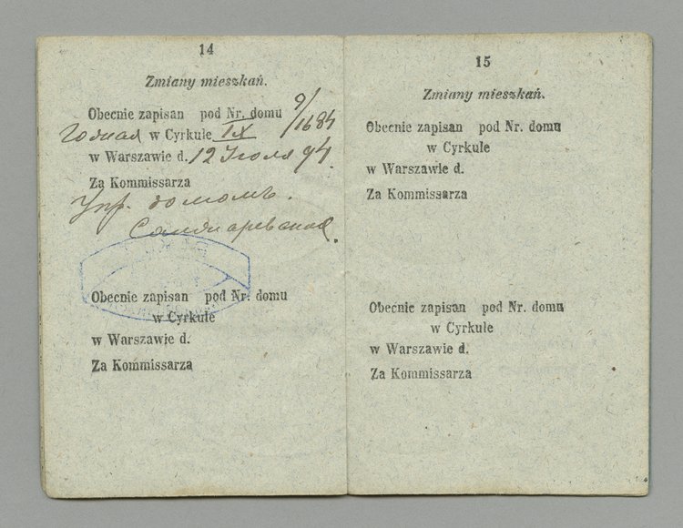 Książeczka legitymacyjna Ksawerego Gierszta