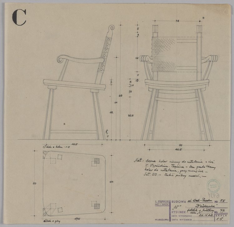 Dziekanka, ul. Krakowskie Przedmieście 56, fotelik w świetlicy