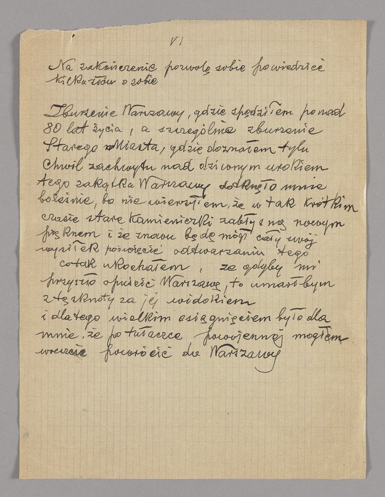 Pismo wysłane przez Tadeusza Cieślewskiego ojca