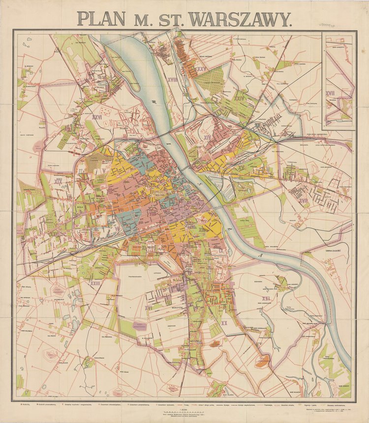 Plan miasta stołecznego Warszawy, skala 1:20000