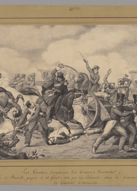 Les Krakus s'emparant des Canons Russes (Oddział Krakusów opanowuje armaty rosyjskie)