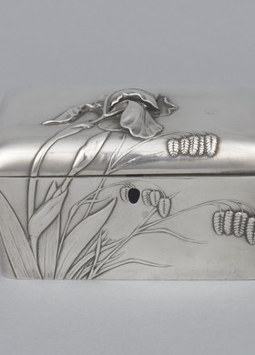 Cukiernica skrzynkowa z irysem