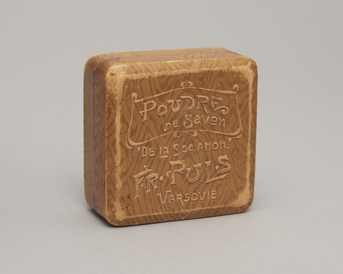 Pudełko firmowe na mydło do golenia Poudre de Savon firmy Puls