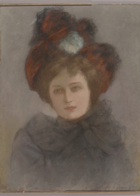 Portret damy w kapeluszu