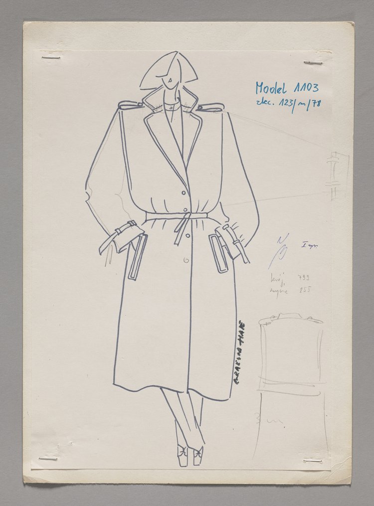 Projekt płaszcza damskiego