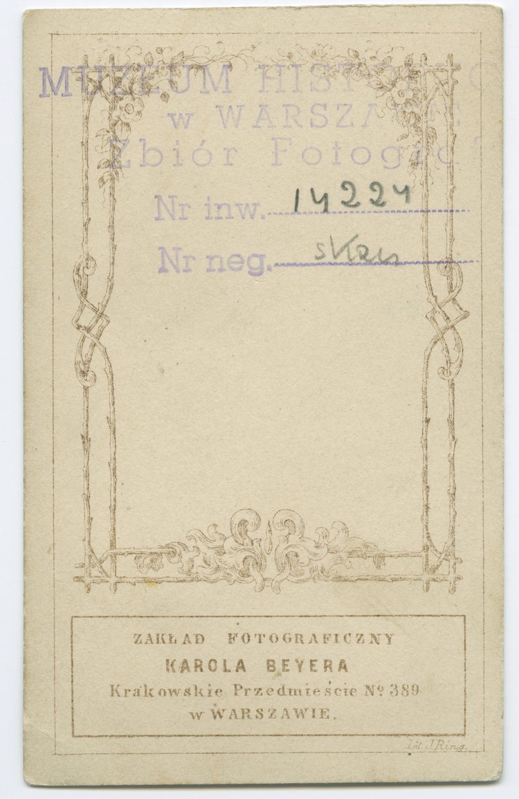 Portret Ludwiki Minterówny w stroju z okresu żałoby narodowej