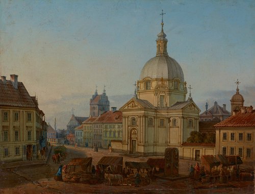Rynek Nowego Miasta z kościołem Sakramentek