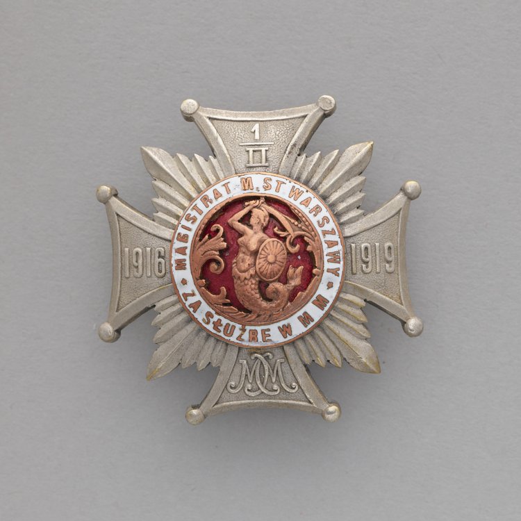 Odznaka oficera Milicji Miejskiej m. st. Warszawy 1916-1919