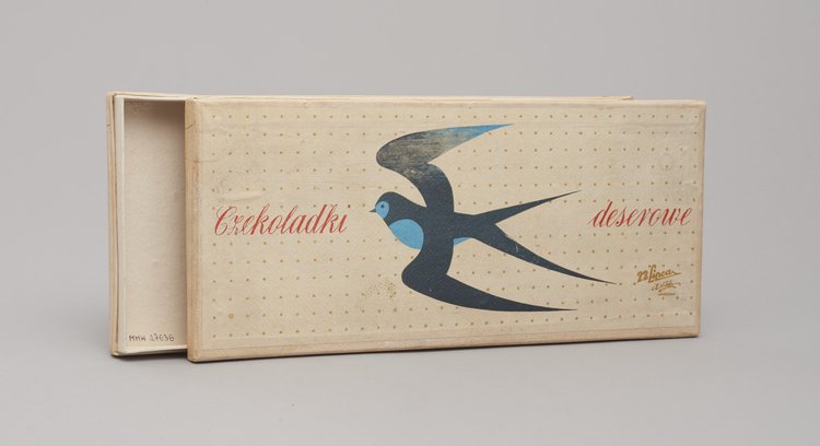 Pudełko po czekoladkach deserowych firmy 22 Lipca - d. E. Wedel