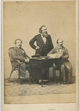 Portret Ksawerego Szlenkiera, Karola Beyera i Jakuba Piotrowskiego, członków Delegacji Miejskiej 1861