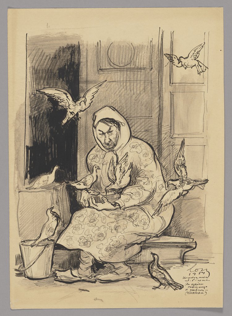 Gołębiarka z ulicy Piwnej