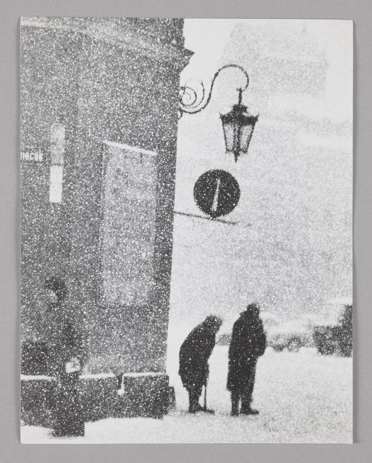 Fragment of the Old Town in winter