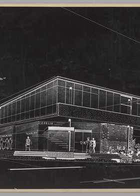 Pawilon handlowy Cepelii, widoki oraz wnętrze