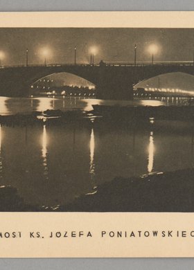 Most Poniatowskiego nocą
