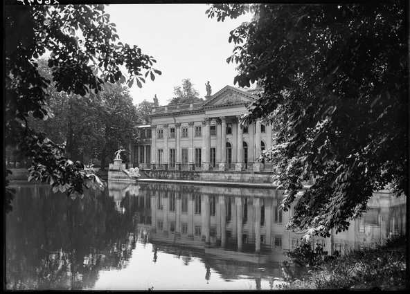 Północna elewacja pałacu Na Wyspie w Łazienkach