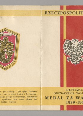 Legitymacja wydana porucznikowi inżynierowi Antoniemu Olszewskiemu