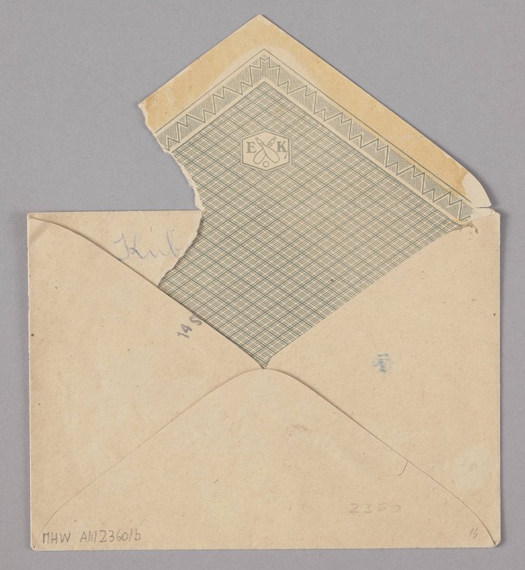 List w kopercie z okresu Powstania Warszawskiego wysłany dzięki Poczcie Harcerskiej Armii Krajowej