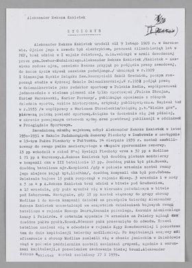 Życiorys dziennikarza sportowego Aleksandra Rekszy-Kakietka