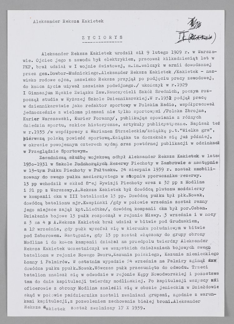 Życiorys dziennikarza sportowego Aleksandra Rekszy-Kakietka