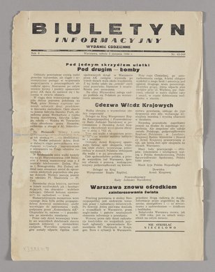 Biuletyn Informacyjny. Wydanie codzienne, nr 42 (249) z 5 sierpnia 1944 r., R. VI