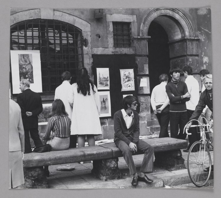 Wystawa obrazów na kamienicy Kleinpoldtowskiej