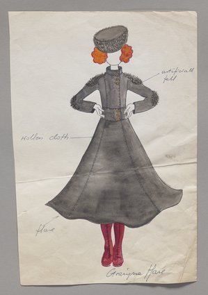 Projekt płaszcza i toczka