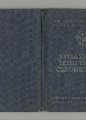 Legitymacja Tadeusza Dąbrowskiego potwierdzająca, że jest członkiem Związku Zawodowego Metalowców w Polsce