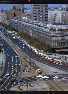 Ściana Wschodnia przy ulicy Marszałkowskiej, widok z hotelu Metropol
