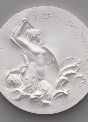 Modele gipsowe awersu i rewersu medalu jubileuszowego Muzeum Historycznego m.st. Warszawy 1936-2006 (2 egzemplarze)