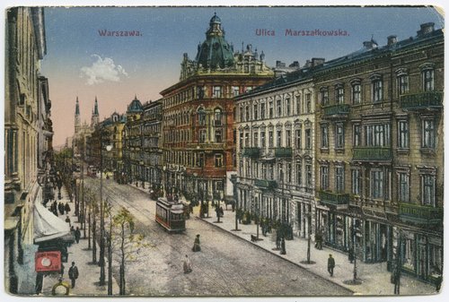 Ulica Marszałkowska przy skrzyżowaniu z ulicą Piękną
