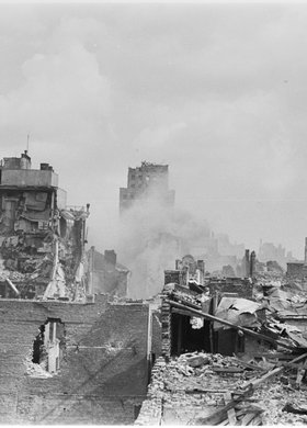 Panorama ruin zabudowy Śródmieścia