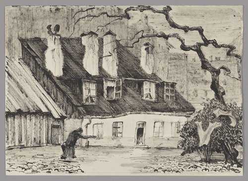Podwórze w dzielnicy proletariackiej, ulica Solec 115