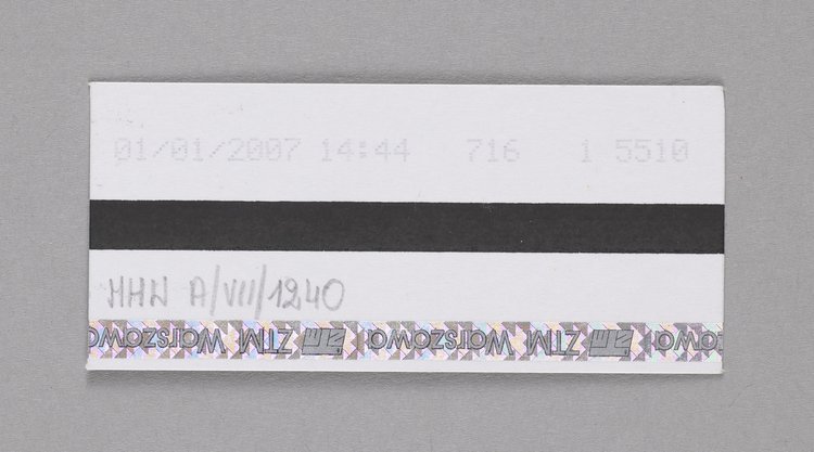 Bilet jednorazowy ulgowy (50%) z dołączoną opłatą manipulacyjną