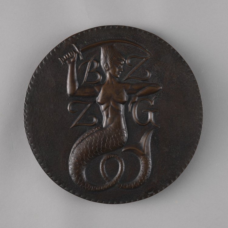 Syrena - godło warszawskiego Cechu Złotników i Zegarmistrzów