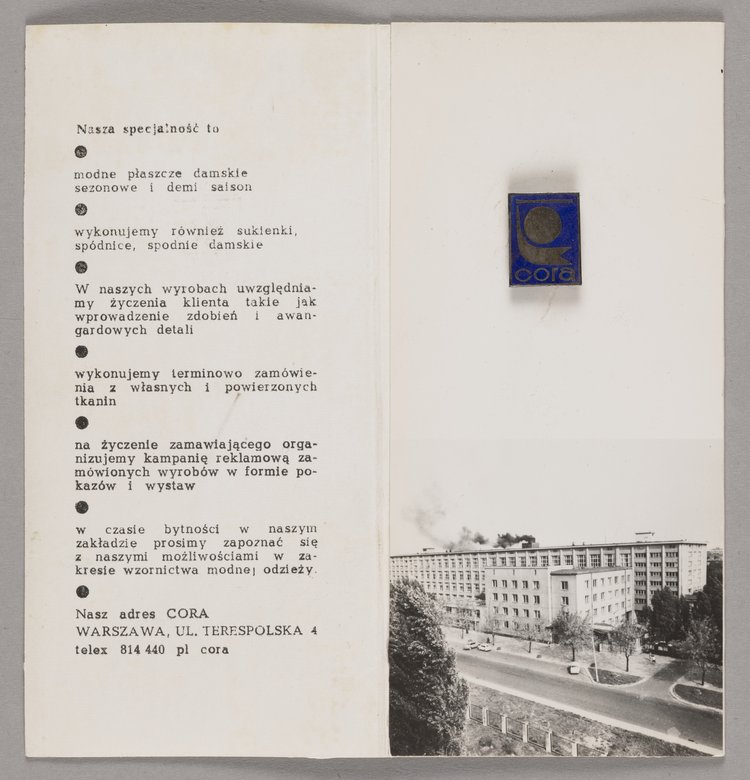 Karnet i wpinka reklamowa ZPO Cora