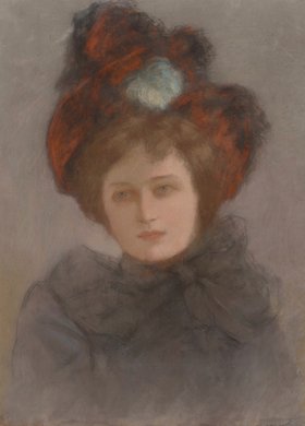 Portret damy w kapeluszu