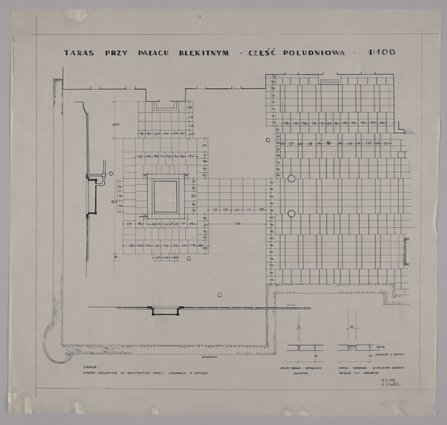 Pałac Błękitny, taras, część południowa