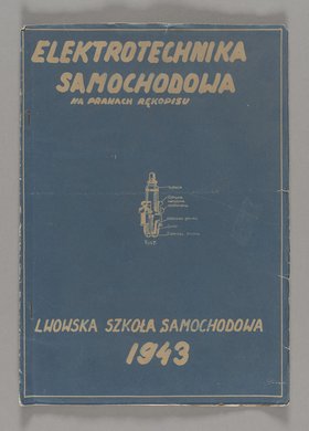 Broszura konspiracyjna p.t. Elektronika samochodowa. Na prawach rękopisu