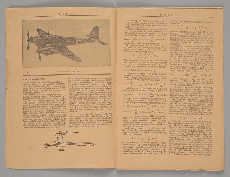 Czasopismo zatytułowane "Wzlot. Pismo Młodzieży Lotniczej", Rok I, lipiec - wrzesień 1943 r.