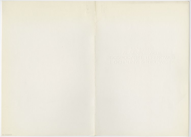 Życzenia z okazji 75 -ej rocznicy urodzin Zbigniewa Skibniewskiego w teczce i obwolucie