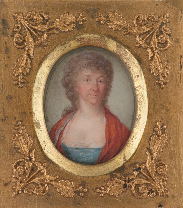 Portret baronowej Gepard von Gebhardt (miniatura)