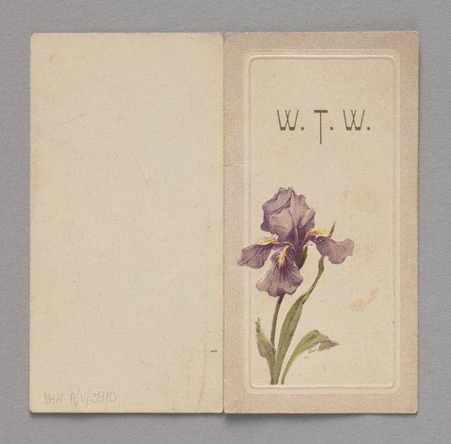Karnet balowy należący do panny Sławęckiej zawierający wiersz zapisany w dniu 9 lutego 1904 r.
