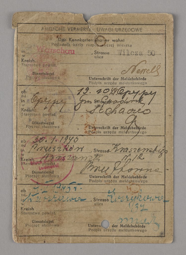 Kennkarte/Karta rozpoznawcza lekarza Jerzego Jana Higiera