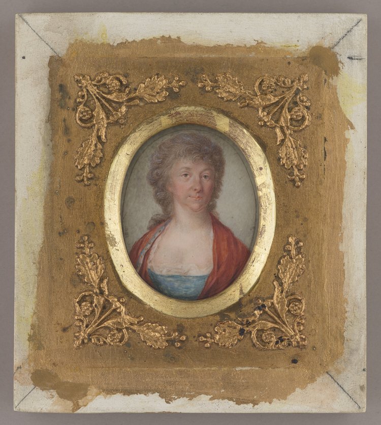 Portret baronowej Gepard von Gebhardt (miniatura)