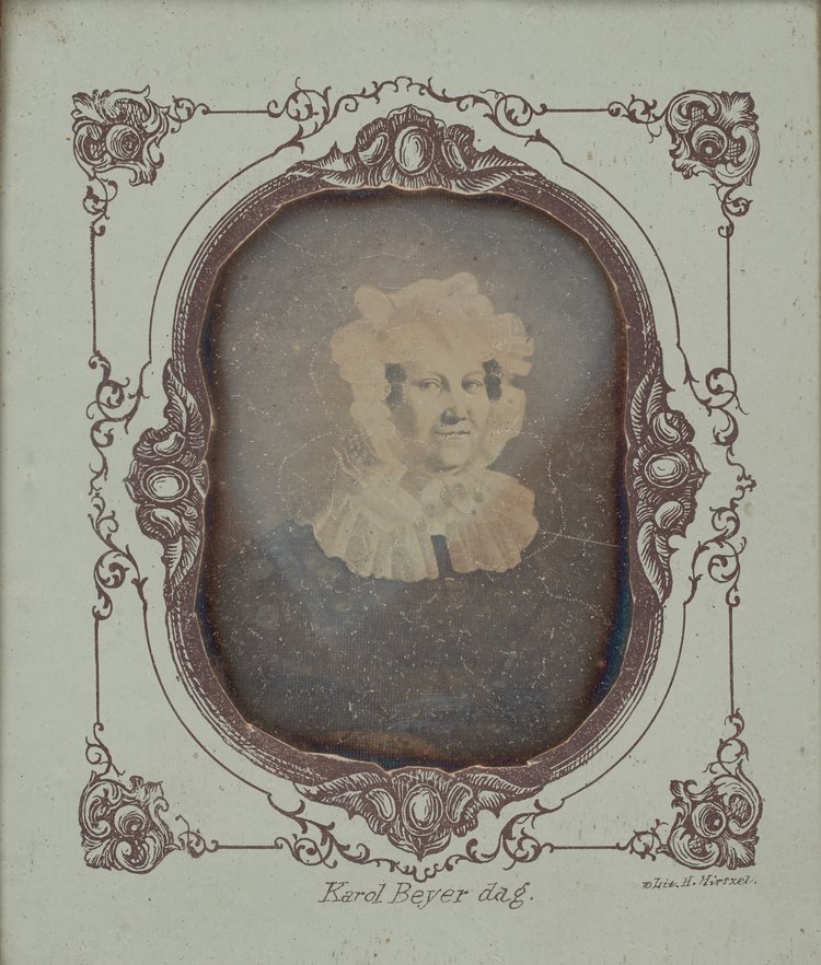 Portret Joanny z Herglów Hauszyldowej, dagerotyp obrazu olejnego