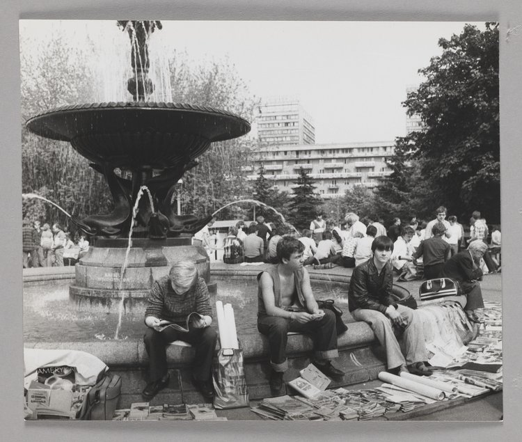 Book fair by the Palace of Culture and Science