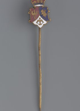 Szpilka patriotyczna z godłem Rzeczypospolitej Trojga Narodów