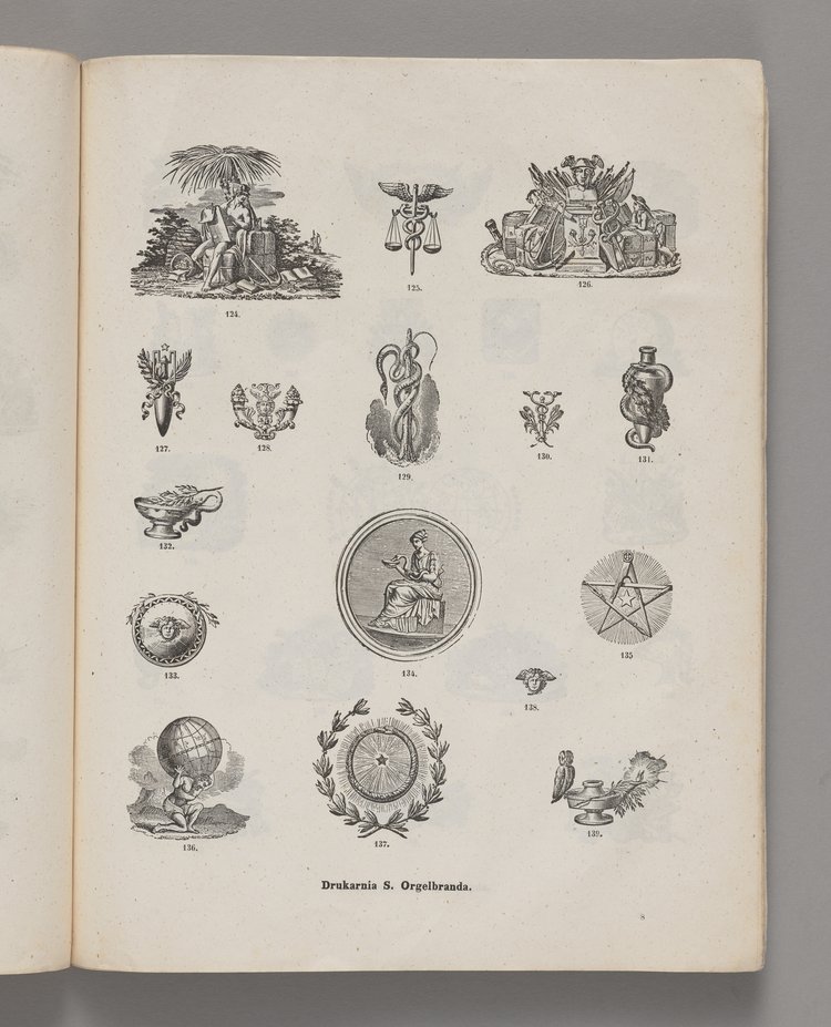 Wzory pism i ozdób drukarni S. Orgelbranda w Warszawie