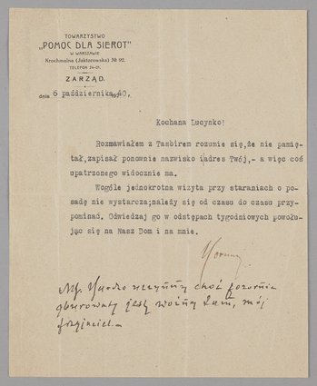 List do Lucyny Terpiłowskiej