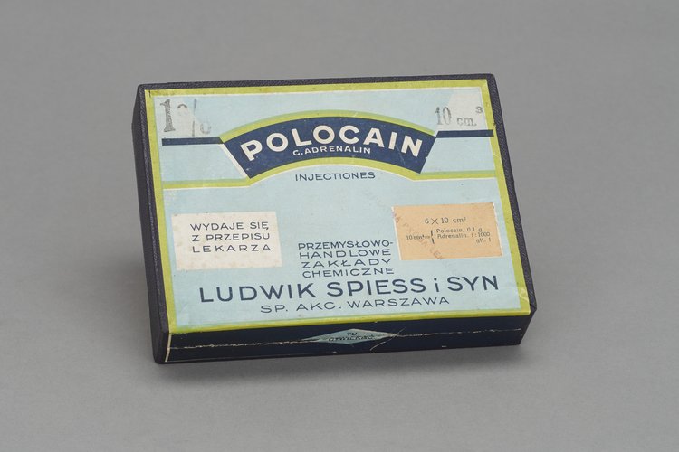 Opakowanie "POLOCAIN C. ADRENALIN", Ludwik Spiess i Syn